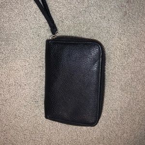 Worn once black wristlet wallet